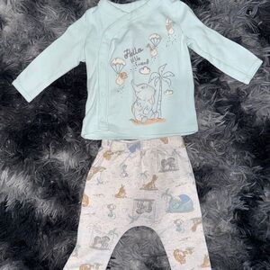 Disney Kids Pajama Set - Light Blue and White